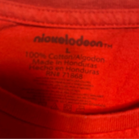 Krusty Krab Pizza Mens T-Shirt Size Large Red Short Sleeve Nickelodeon - Picture 3 of 4